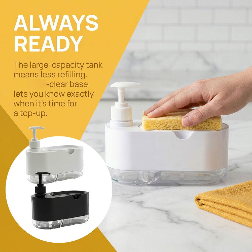 Dish Soap Dispenser Automatic  - огляд і ціна Kitchen Gadgets Dispenser Brush Holder