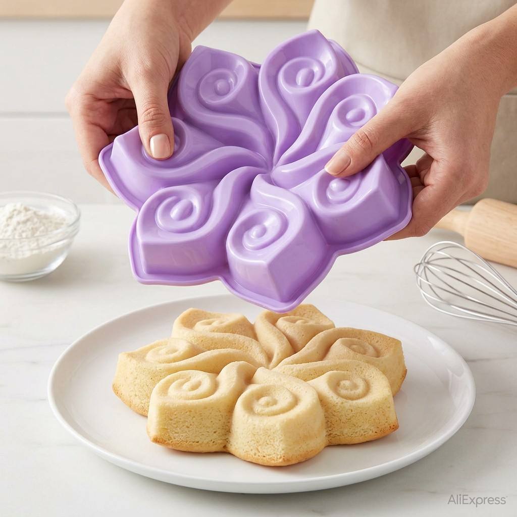 Large Flower Silicone Cake Mol - огляд і ціна Kitchen Gadgets Worth Buying