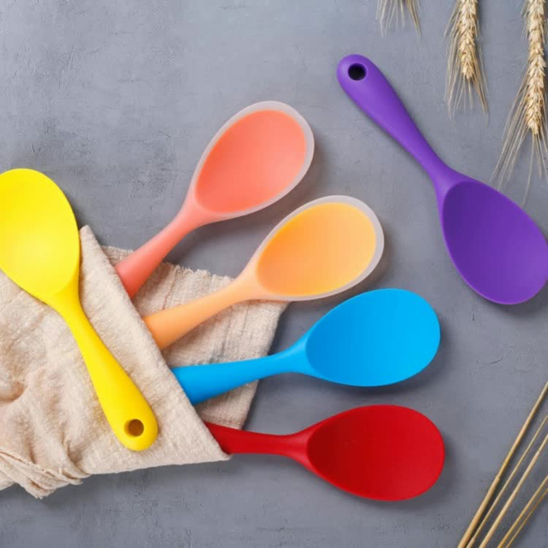 1Pcs Silicone Spoon Non-stick  - огляд і ціна Kitchen Gadgets On Sale